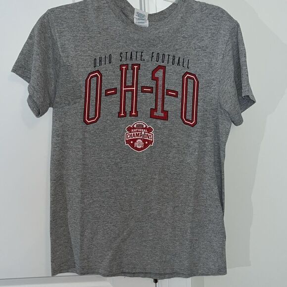 Delta Other - Gray worn Ohio State Buckeyes OSU 2014 Champions football t shirt S men’s 🏈